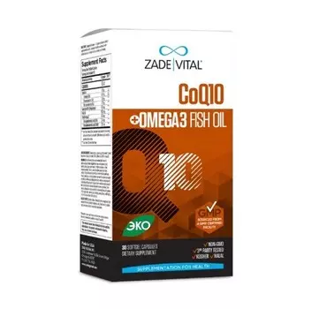 Коэнзим Q10 и Рыбий жир, капсулы №30 ТМ ZADE VITAL
