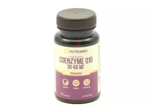 Коэнзим Q10 Убихинон Nutraway anti-age, 300 мг, 60 шт, таблетки
