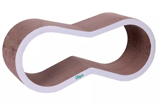 Когтеточка FRAIS из картона 71х31х22 см краун белая