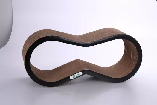 Когтеточка FRAIS из картона 71х31х22 см оверхэд черная