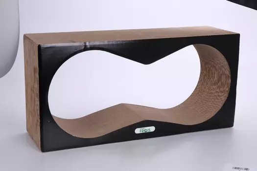 Когтеточка FRAIS из картона 77х37х22 см конвекс черная