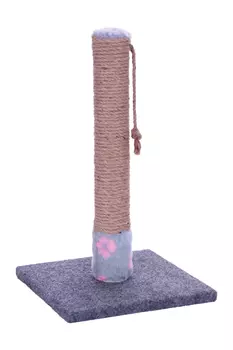 Когтеточка-столбик Чистый котик №9 игрушка на резинке джут 35х35х49 см