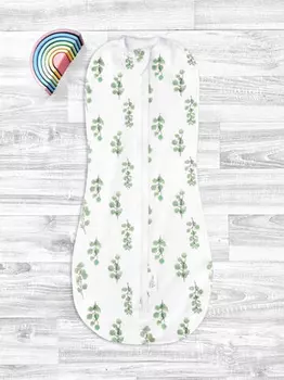 Кокон Мьельк утепленный Цветы кукурузный/белый