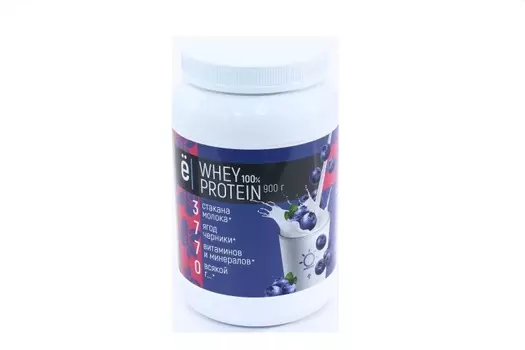 Коктейль Ёбатон белково-витаминный whey protein с натуральной черникой 900 г