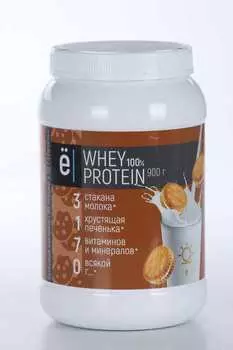 Коктейль Ёбатон белковый whey protein со вкусом печенья 900 г