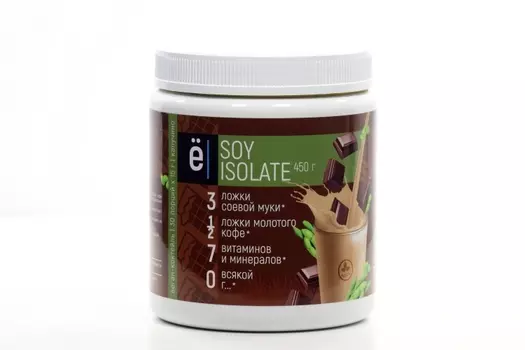 Коктейль Ёбатон веган soy isolate со вкусом капучино 450 г