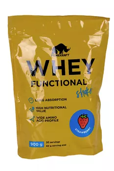 Коктейль протеиновый Whey Functional Shake со вкусом Клубника, 900 г