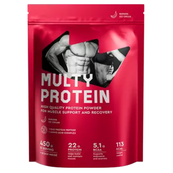 Коктейль ProteinRex Multy Protein со вкусом бананового мороженого, 450 г