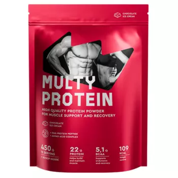 Коктейль ProteinRex Multy Protein со вкусом шоколадного мороженого, 450 г