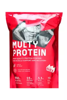 Коктейль ProteinRex Multy Protein со вкусом ванильного мороженого, 900 г