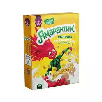 Колечки DR.AMARANTH Апельсиновые амарантовые б/сахара б/глютена, 150 г