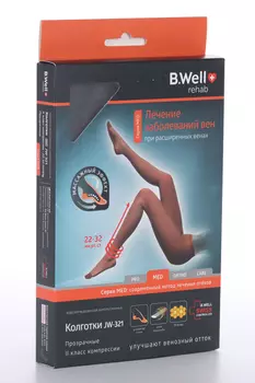Колготки B Well компр MED 2 класс JW-321, черный