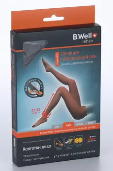 Колготки B Well компр MED 2 класс JW-321 р 3 черн