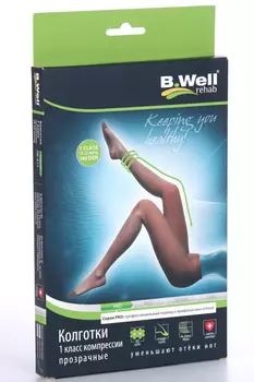 Колготки B Well компр ПРО 1 класс JW-311 р 4 черн
