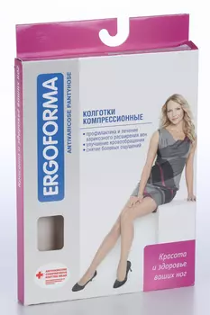 Колготки ERGOFORMA 2 класс компр телесн р 4, (121)