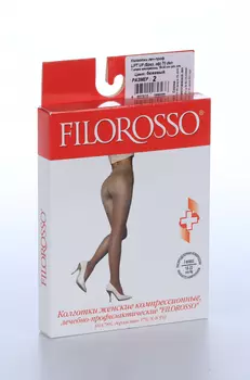 Колготки FILOROSSO Lift Up компресс лечеб-профилакт 70 den 1 класс бежевый р 2