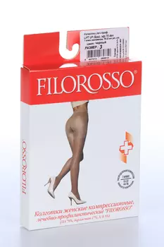 Колготки FILOROSSO Lift Up компресс лечеб-профилакт 70 den 1 класс черный р 3