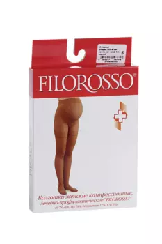Колготки FILOROSSO Lux д/беременных компрессионные 40 den 1 класс черный р.5