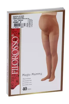 Колготки FILOROSSO Lux д/беременных компрессионные 70 den 1 класс черный р.3