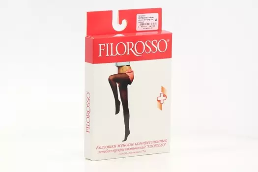 Колготки FILOROSSO Profilactica компресс лечеб-профилакт 140 den 1 класс черный р 4
