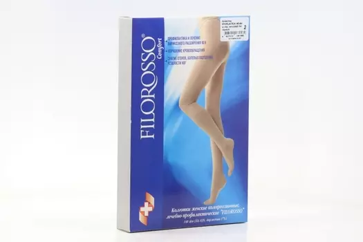 Колготки FILOROSSO Profilactica компресс лечеб-профилакт 140 den 1 класс черный р 2