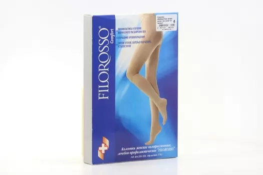 Колготки FILOROSSO Profilactica компресс лечеб-профилакт 140 den 1 класс черный р 6