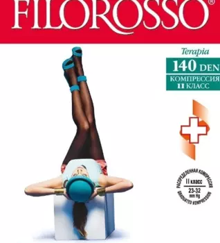 Колготки FILOROSSO Terapia компрессионные 140 den 2 класс бежевый р.3