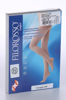 Колготки FILOROSSO Terapia компрессионные 140 den 2 класс черный р.4