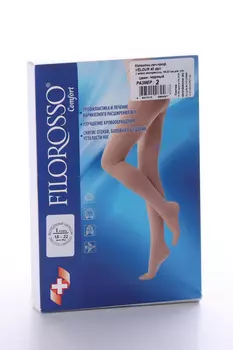 Колготки FILOROSSO Velour компресс лечеб-профилакт 40 den 1 класс черный р 2