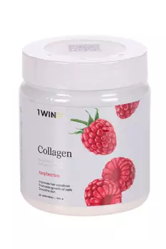 Коллаген 1WIN хондроитин глюкозамин малина 30 порций, 180 г, (БАД)