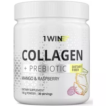 Коллаген 1WIN пребиотик/манго/малина 30 порций, 180 г, (Бад)
