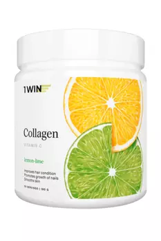 Коллаген д/женщин 1WIN лимон/лайм, 180 г
