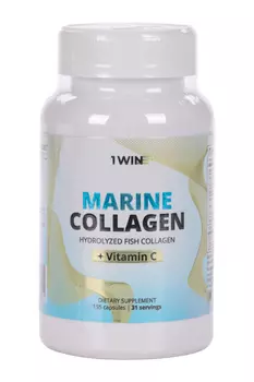 Коллаген морской в капсулах+Витамин С 1WIN, 155 шт, капсулы