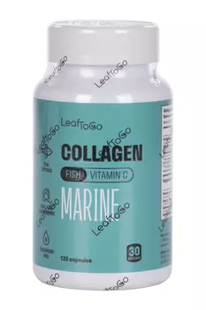 Коллаген морской + витамин С Marine LeafToGo, 120 шт, капсулы