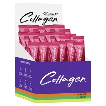 Коллаген PowerLabs вишня, 7 г, 28 шт, порошок в саше