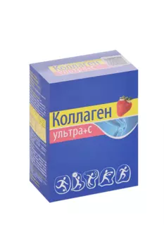 Коллаген Ультра + C клубника, 8 г, 7 шт, пакет МедикоМед