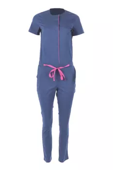 Комбинезон PROLANA медицинский р 44 синий/розовый, (№4028)