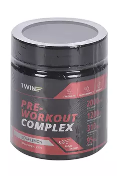 Комплекс 1WIN Pre-workout предтренировочный Кола-Лимон, 210 г