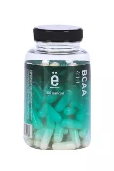 Комплекс аминокислотный ВСАА 4:1:1 Ёбатон, 100 шт, капсулы