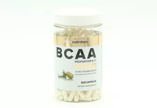 Комплекс aTech Nutrition аминокислот BCAA 4:1:1, 300 шт, капсулы