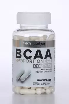 Комплекс aTech Nutrition аминокислот BCAA 4:1:1, 120 шт, капсулы