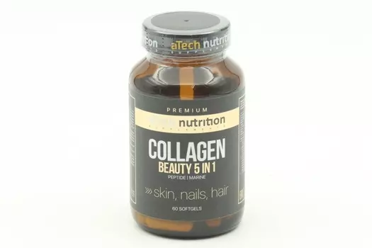 Комплекс aTech Nutrition Premium COLLAGEN Peptide Marine Beauty 5 в1, 60 шт, капсулы