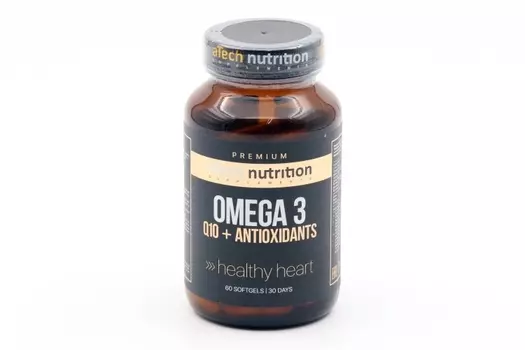 Комплекс aTECH PREMIUM OMEGA 3 + Q10+Antioxidants, 1 350 мг, 60 шт, капсулы