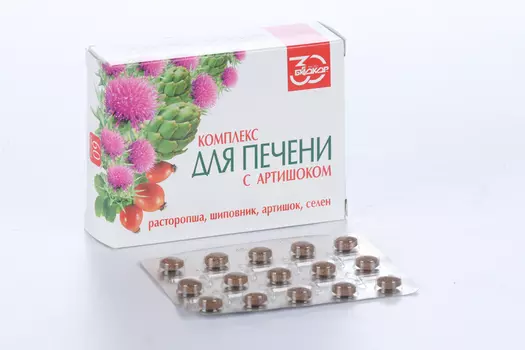 Комплекс для печени Биокор с артишоком, 60 шт, таблетки