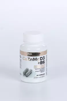 Комплекс кальций/цинк/магний/Д3/В6 aTech nutrition, 620 мг, 60 шт, капсулы