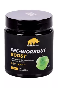 Комплекс Prime Kraft Pre-Workout Boost предтренировочный Яблоко, 300 г