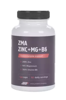 Комплекс PROTEIN.COMPANY ZMA Mg+Zn+B6 капс, 120 шт, бад