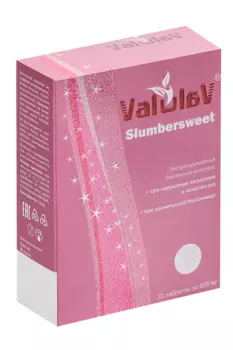 Комплекс ValulaV Slumbersweet при бессоннице, 30 шт, таблетки