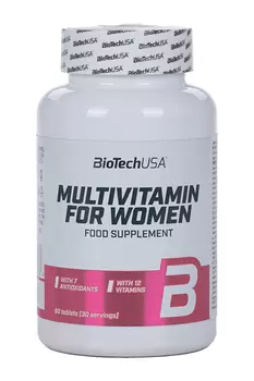 Комплекс витаминный BioTechUSA Multivitamin for Women, 60 шт, таблетки