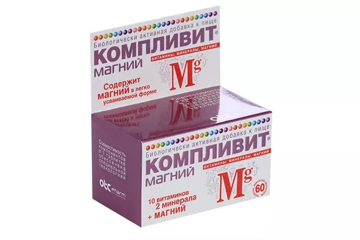 Компливит Магний, 60 шт, таблетки